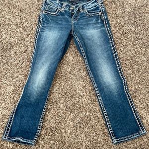 Silver jeans co.  cropped jeans